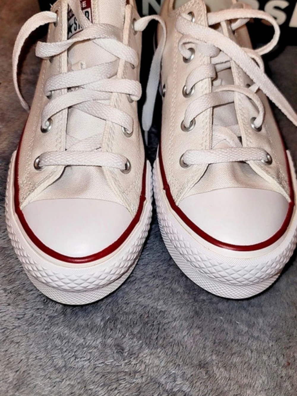 Converse Chuck Taylor All Star Girls US 3 White Sneakers Like New